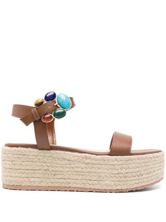 Gianvito Rossi Gianvitp Rossi Stone-Embellished Espadrilles