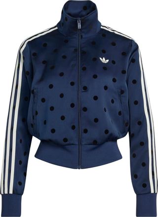 adidas (WMNS) adidas Satin Polka Dots TT Track Top Asia Sizing Night Indigo LI2852