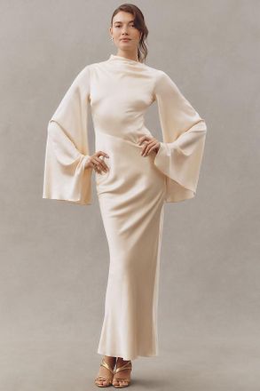 De La Vali Ondas Silk Maxi Dress