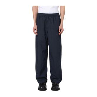 AMBUSH Wide Trousers, male, Blue, S, Nylon Straight Leg Trousers