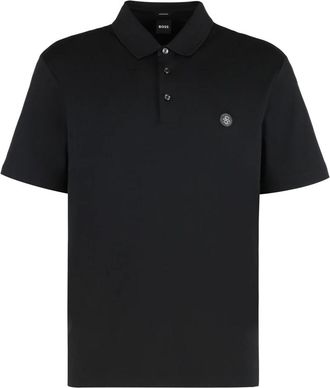 HUGO BOSS Mercerized Cotton Polo - Heren - Polos - Blauw - 2XL - Katoen - Tops
