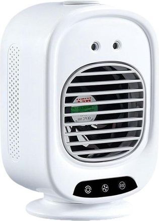 No Brand Ventilador Nebulizador Recargable Por Usb-c, Ventilador De Escritorio Port&aacute;til, 3 Velocidades, 2 Modos De Nebulizaci&oacute;n, Oscilaci&oacute;n De 150&deg;, Dep&oacute;sito D