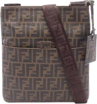 Fendi Pre-owned Zucca Coated Canvas Shoulder Bag - - Pre-owned - Donna - Marrone - ONE SIZE