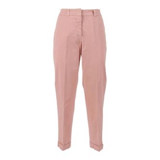 PESERICO Peserico, Chinos, female, Pink, Size: XL Belted Trousers