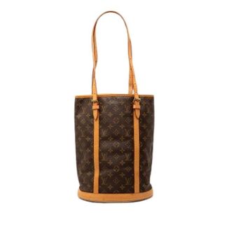 Louis Vuitton Pre-owned Bucket Bags, female, Brown, Size: ONE SIZE Pre-owned Bucket GM