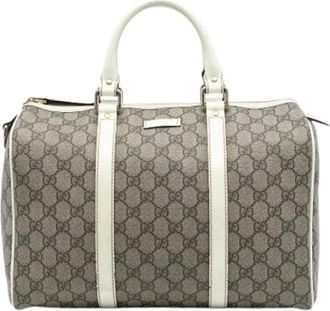Gucci Pre-owned Handbags, female, Beige, Size: ONE SIZE Pre-owned Boston Bag