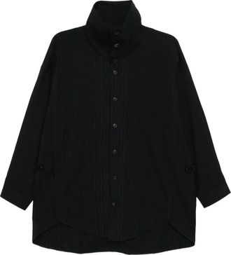 Jan-Jan Van Essche Medium seersucker shirt - Black