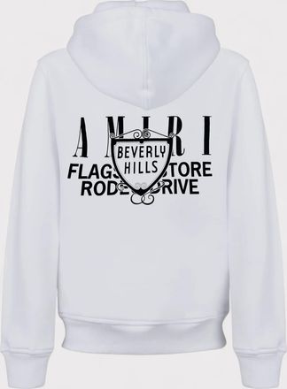 Amiri Mens Xo Beverly Hills Hoodie White - Size Medium