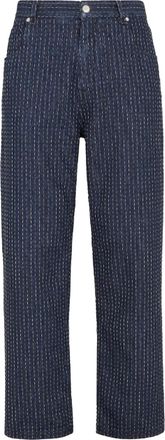 Fendi Indigo Katoenmengsel Jeans