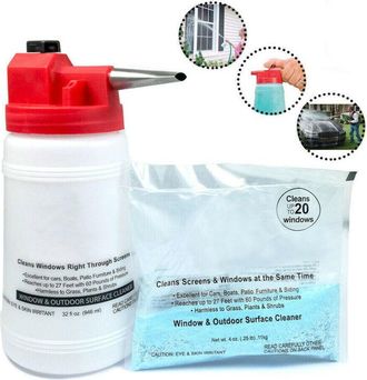 Trade Shop Trade Shop - Contenitore Detergente Per Pulizia Vetri Pompa Pulisci Finestre Cristal Full