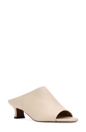 Aquatalia Krava Weatherproof Kitten Heel Sandal in Sand Pebble Leather at Nordstrom, Size 10.5