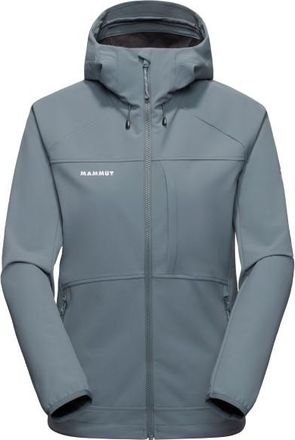 Mammut Ultimate Comfort Softshell Hooded Jacket Softshelljacke f&uuml;r Damen | grau