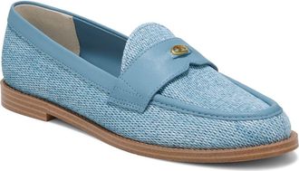 Franco Sarto Stellan Leather Loafer in Denim Blue at Nordstrom, Size 9.5