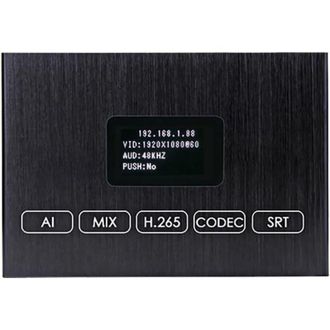 OEM Codificador De Video Hdmi H.265 4k Con Pantalla, Codificador Hdmi A Rtmp, Doble Usb 2.0 Para Grabaci&oacute;n, Salida Hdmi, Compatible Con Onv/hk, Transmisi&oacute;