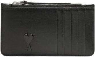 Ami Luxe Kaarthouder - Dames - Portefeuilles - Zwart - ONE Size - Leer - Accessoires