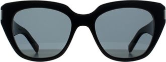 Saint Laurent Square Womens Black Grey SL 827 - One Size