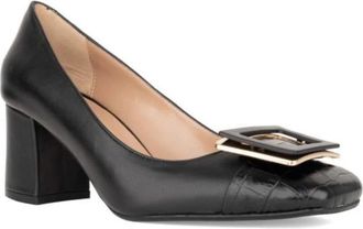 Sergio Moretti Pumps - Dames - Pumps - Zwart - 37 EU - Leer - Schoenen