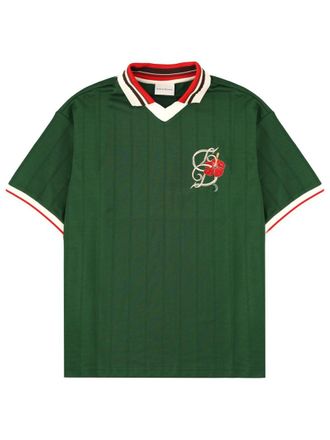 Dr&ocirc;le de Monsieur Green D Hibiscus Polyester-Blend Polo Shirt