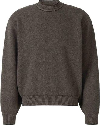 Jacquemus Logo-embroidered Ribbed-trim Sweater