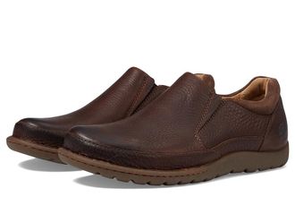 Born Nigel Slip-On Mens Slip-on Dress Shoes Brown/Dark Brown Combo : 10.5 M (D), Full Grain leather