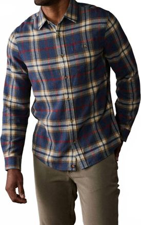 The Normal Brand Hudson Double Brushed Flannel Shirt In Eventide Plaid