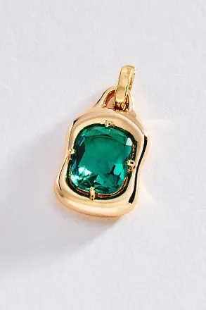 Anthropologie By Anthropologie Rectangle Crystal Charm