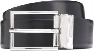 HUGO BOSS Otano-S Sr 35 PGR - Heren - Riemen - Zwart - 105 CM - Leer - Accessoires