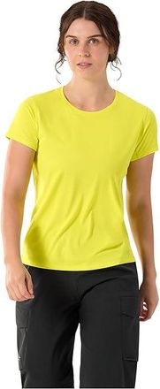 Arc'teryx Taema Crew Short Sleeve Womens Clothing Euphoria Heather : MD, Polyester