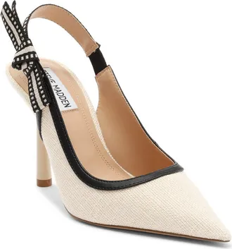 Steve Madden Stefani Slingback Pump in Cream Multi at Nordstrom Rack, Size 7.5