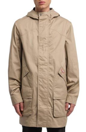 Hunter Downing Hooded Rain Jacket in Teak at Nordstrom, Size Xx-Large