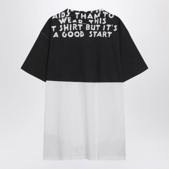 Maison Margiela Wit/zwarte Katoenen Aids T-shirt