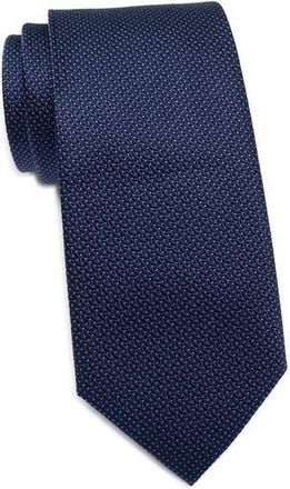 Duchamp Textured Dot Silk Tie in Navy at Nordstrom Rack