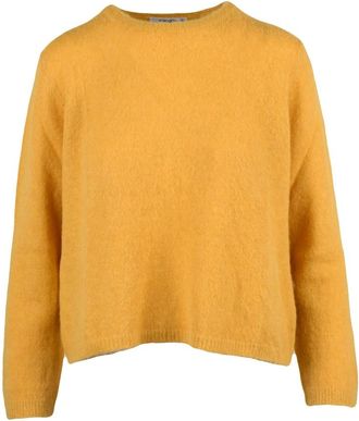 KANGRA Dames, Truien, Geel, Maat: XS Wol