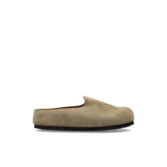 Birkenstock Schoenen, Dames, Beige, 39 EU, Leer, Amsterdam Wrapped Slides