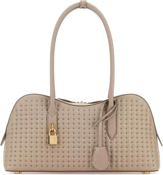 Stella McCartney Ryder Medium Schoudertas - Dames - Schoudertassen - Beige - ONE Size - Leer - Tassen
