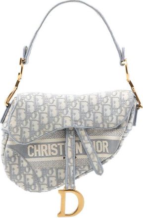 Dior Pre-owned Dior Oblique Embroidered Canvas Saddle Bag Ladies RXER5UM9PNXOZNNZ