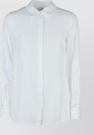 Elisabetta Franchi shirts with long sleeves and structured collar
