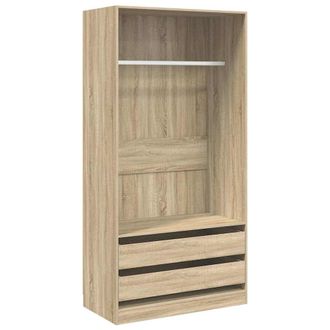 vidaXL Vidaxl - Armario Madera Contrachapada Color Roble Sonoma 100x50x200 Cm