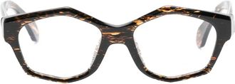 Alain Mikli geometrische bril - Bruin