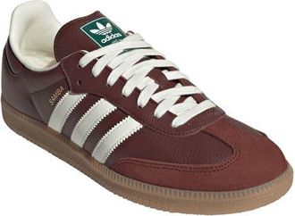 adidas Samba OG Sneaker in Fox Brown/Off White/Gum at Nordstrom, Size 10.5 Womens