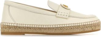 Valentino Garavani White Leather Loafers