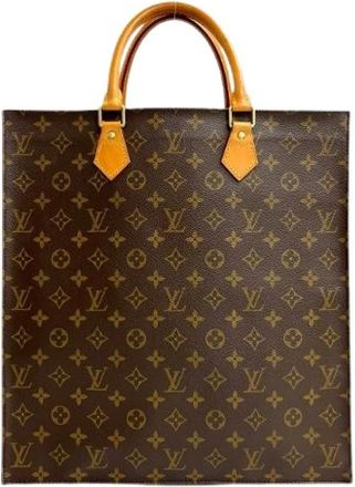 Louis Vuitton Pre-owned Tote Bags, male, Brown, Size: ONE SIZE Pre-owned Sac Plat Monogram Handbag