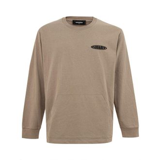 Dsquared2 Beige Cotton Mens T-Shirt