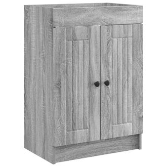 vidaXL Cabinet Debajo Del Fregadero Sonoma Gris 78,5 X 37,5 X 81 Cm Vidaxl