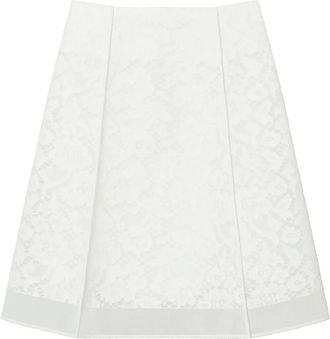 Tory Burch Gonna in pizzo - Bianco