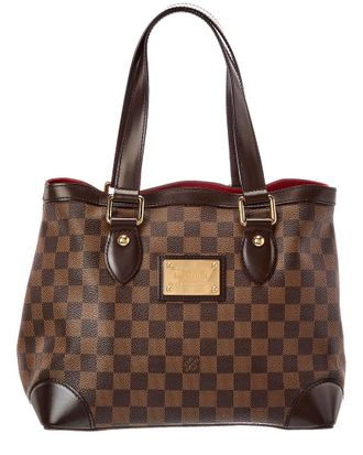 Louis Vuitton Brown Damier Ebene Coated Canvas Hampstead Pm (Authentic Pre-Loved)