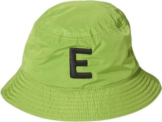 Ermanno Scervino Kiwi Groene Bucket Hat met Logo - Dames - Hoeden - Groen - S - Polyester - Accessoires
