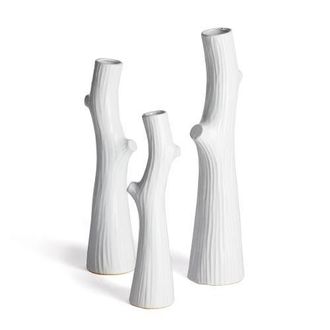 Napa Home & Garden Woodland Tall Vases Set of 3 in White at Nordstrom