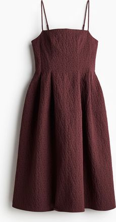 H&M Kleid aus Jacquardstoff - Red