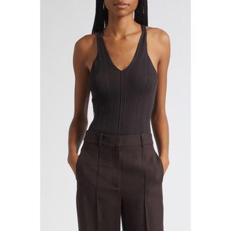 Reiss Harris Rib Knit Tank in Grape Purple at Nordstrom, Size X-Large